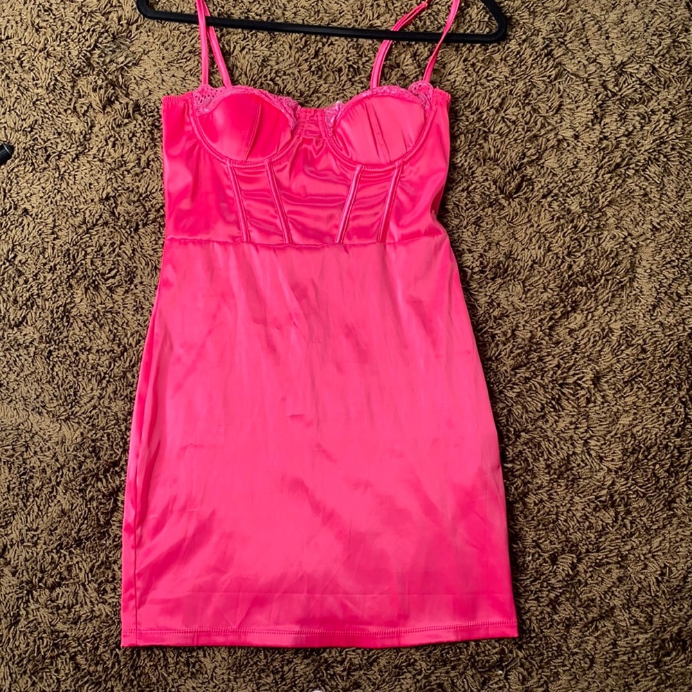 🔥Pretty In Pink Mini Nylon Dress*** Excellent Pre-Owned condition;worn once